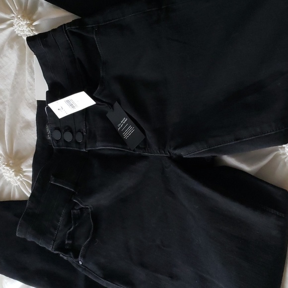 NWT Ann Taylor Skinny Sculpting High Waisted Black Jeans - Picture 3 of 11